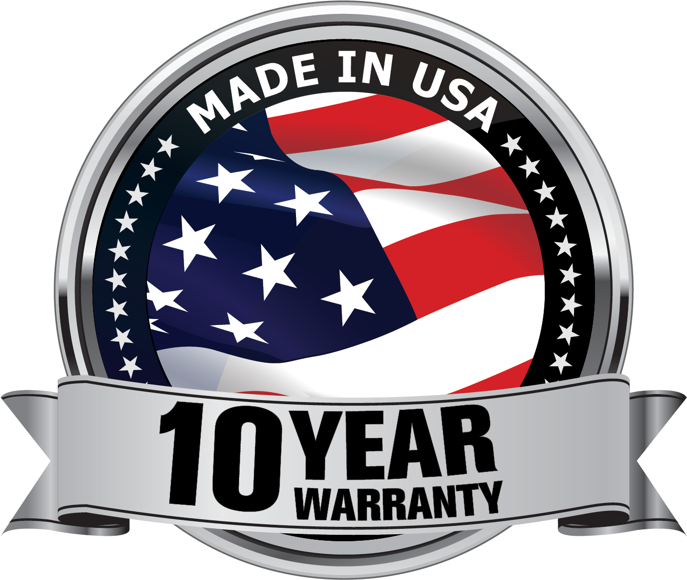 Made in USA, 10 Year Warranty